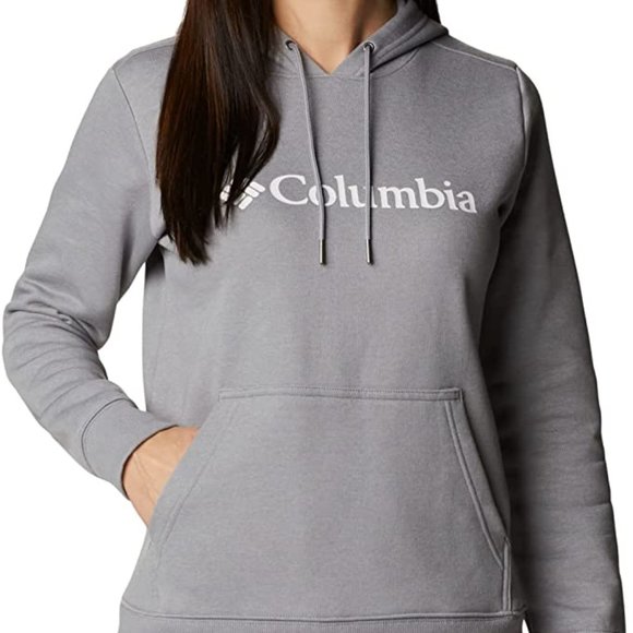 🆕Columbia Women's Logo Hoodie, Medium-Monument Heather, Brand NEW, Authentic... - Picture 4 of 7